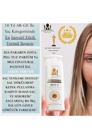 Multinatural Kepek Kaşıntı Hasas Saçlar ve Şampuanı 2 x 300 ML