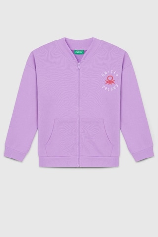 United Colors Of Benetton Kız Çocuk Bnt-g23334 Sweatshirt Lila-1916 Lila
