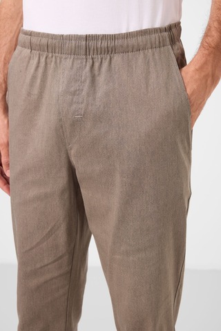 Tommylife Camel Standart Fit Dokuma Hafif Esnek Chino Erkek Pantolon - 82178 Camel