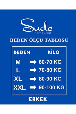 Sude Erkek Süprem Bisiklet Yaka İnce Uzun Kol Pijama Takımı P300/14 - 1 Adet 001