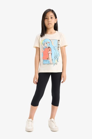 Defacto Kız Çocuk Midi Tayt B5656a825smbk27 SiYAH