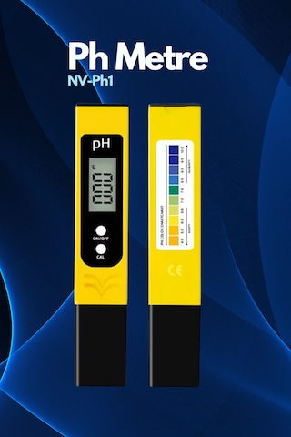 Dijital Ph Metre 0-14 Ph Yüksek Hassasiyetli Su Test Cihazı, Akvaryum Havuz Ve Su Arıtma Için 0-14 Ph Aralığı