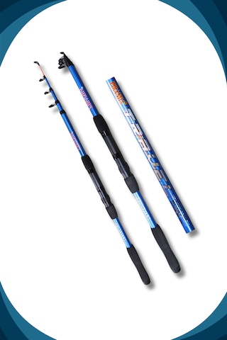 Travel 165cm 50-150gr Powerex Mini 200 Çocuk Olta Seti Mavi