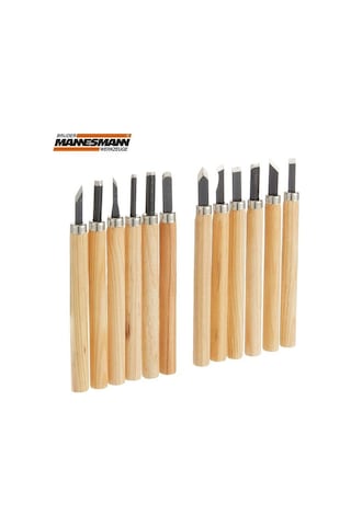 Mannesmann 690-12 Ahşap Oyma Bıçak Seti 12 Parça