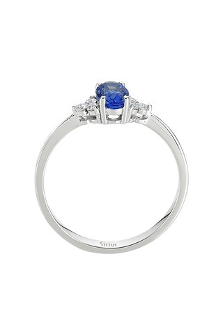 Sirius Pırlanta Ve Oval Safir Arya Yüzük 0817R0271