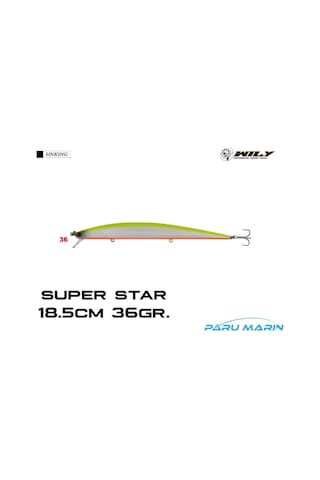 Wily Super Star 18.5Cm 36Gr. (Sinking) No:36