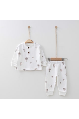 Balon Baskılı Takım Beyaz