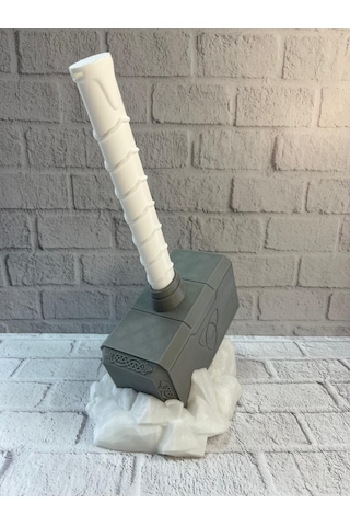 Thor Çekici Dekoratif Figür Mitolojik Ve Fantastik Ev Aksesuarı 20x34 Cm