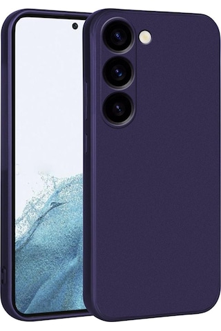 Galaxy S23 Ultra Kılıf Zore Premier Silikon Kapak Lacivert