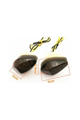 Suntek Fr Honda Cbr 600rr 1000rr 2004-2007 Led Sıva Altı Montaj Ön Dönüş Sinyali Işığı