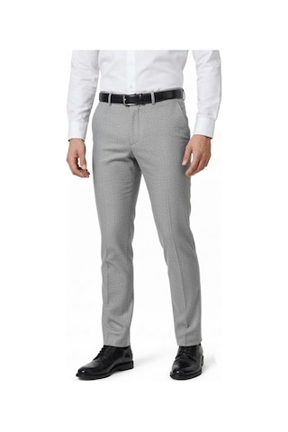 Erkek Regular Fit Kumaş Pantolon Likra Kumaş Bgl-st05032 Gri