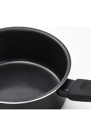 Ikea Hemlagad Tencere 1 L 17 Cm Siyah 1 Parça