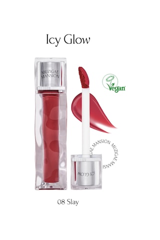 Uzun Süre Parlak Görünüm Sunan Lip Gloss Muzıgae Mansıon Icy Glow 08 Slay 08 Slay