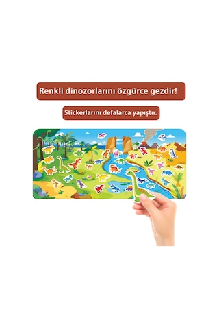 Tükenmeyen Jöle Sticker Kitabı Dinozorlar