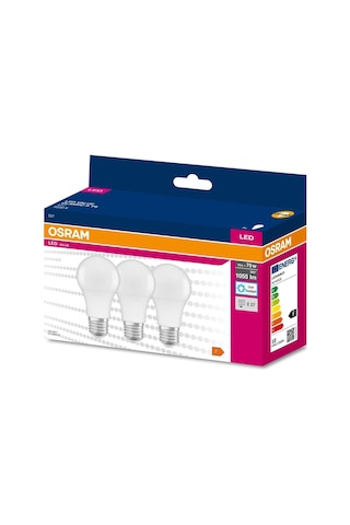 Osram Led Value 10w Beyaz Işık E-27 Ampul 1055 Lm 3 Lü Paket Seçenekler