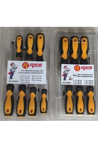 Rico Tornavida ve Torx Tornavida Takımı Seti