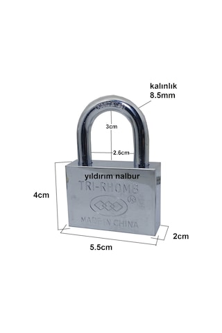 Asma Kilit 6lı Set Merkez Anahtarlı Master Anahtar 6 Adet Emniyet