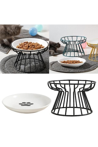 Homyl Kediler Ve Köpekler Için Seramik Yükseltilmiş Hayvan