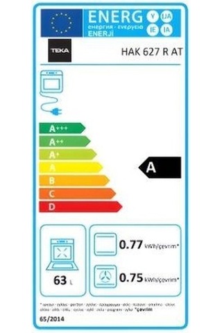 Teka HAK 627 R AT 65 LT Ankastre Fırın Antrasit