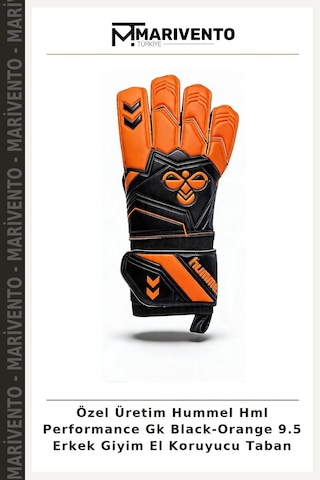 Marivento Özel Üretim Hummel Hml Performance Gk Black-orange 9.5 Erkek Giyim El Koruyucu Taban Siyah - Turuncu