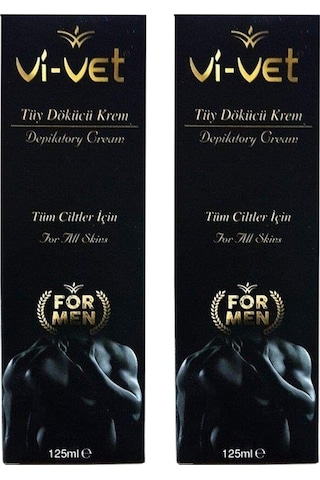Vi-Vet For Men Erkek Tüy Dökücü Krem 125 ML x 2