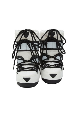 Na02 Black White Bot Kız Çocuk 80d3400300 Moon Boot Icon Junior Animal Boots Çok Renkli