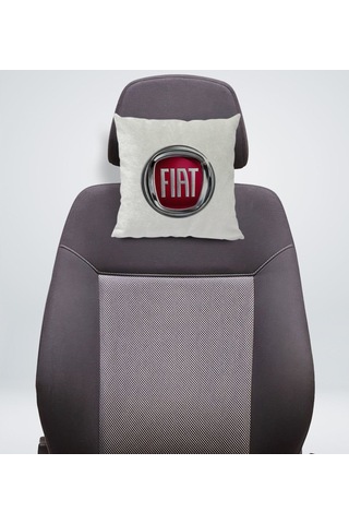 Bk Gift Fiat Tasarımlı Kare Araç Koltuk Yastığı-1