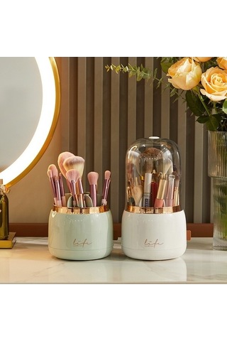 Tongxida Bosphorusboutique Makyaj Kutusu, Hafif Geçirmez, Beyaz As, Lüks Toz Saklama Kutusu Beyaz