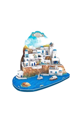 129 Parça Puzzle Santorini Island