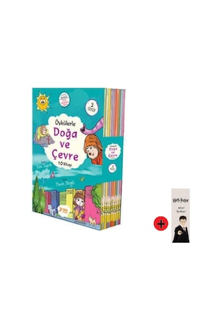3. Sınıf Hikaye Kitabı Seti Yuva Yayınları Doğa ve Çevre + Kişiye Özel İsimli Harry Potter Kitap Ayracı