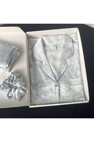 Kadın Buz İpek Pijama-7003 Diğer