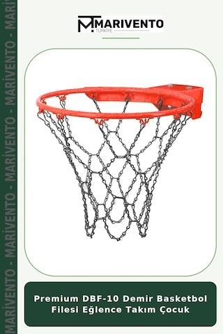 Premium Dbf-10 Demir Basketbol Filesi Eğlence Takım Çocuk
