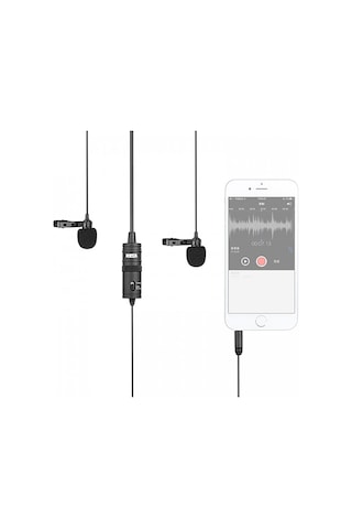 Boya BY-M1DM Çok Yönlü İkili Yaka Mikrofonu