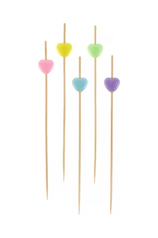 Riota Kanep İçin Kalp Şeklinde Shiraz Sopaları 12 Cm 50 Adet 197653327