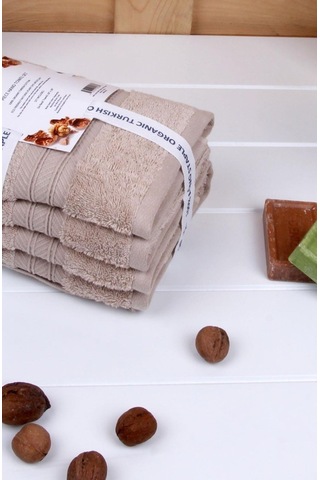 Baveno Indigo Ağacı Bitkisel Organik Boyama 4'lü 46x76 Havlu