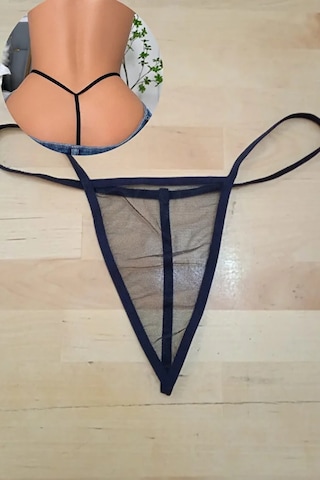 Anastasia String Tanga Tül Külot - Siyah Ans110 Siyah