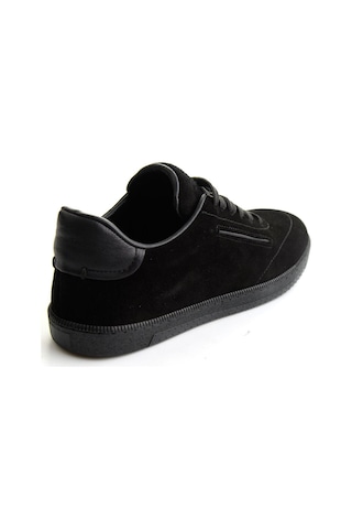 Bambi Siyah Süet Hakiki Deri Erkek Sneaker E01593000302