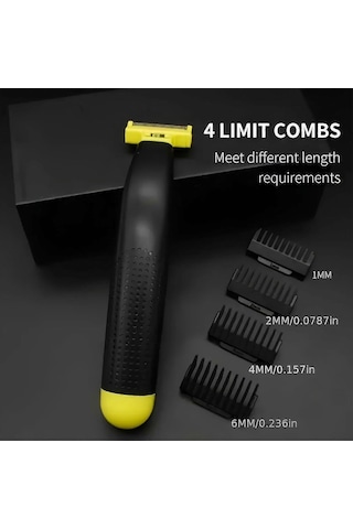 Erkekler İçin Kıl Alma, Özel Bölge Kıl Kesme Makinesi, Kasık İçin Elektrikli Epilatör, Kadın Tıraş Makinesi, Siyah Sarı Abs