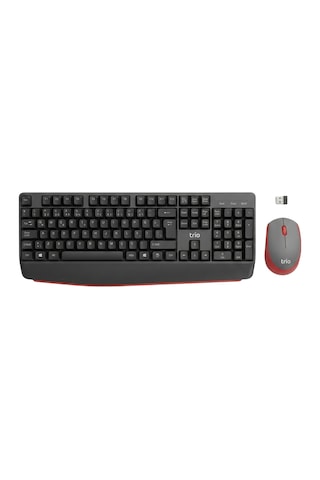 Trio Trk300 Kablosuz Klavye Mouse Set 2.4ghz Sessiz Tuş Türkçe Q Optik