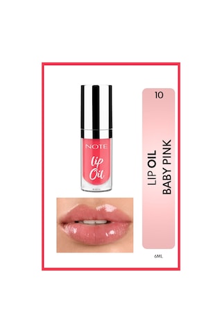 Note Cosmetique Lip Oil Nemlendirici ve Parlatıcı Dudak Bakım Yağı - 10 Baby Pink - Pembe