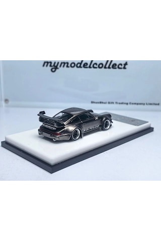 Mymodelcollect 1/64 Porsche 964 Rwb High Wing Chrome Pearl Gray 999 Limited