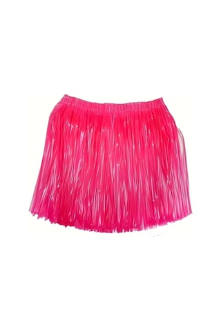 Neon Pembe Hawaii Parti Eteği 40 Cm