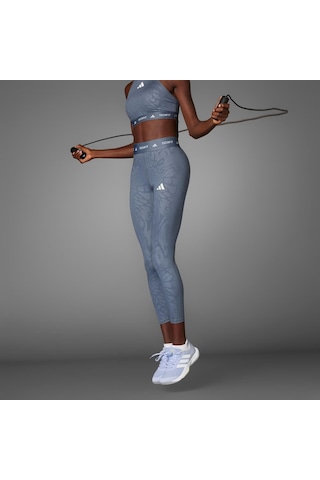 Adidas Techfıt Printed 7/8 Kadın Tayt C-adıje3645b30a00 Mavi