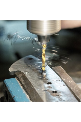 Youtek Hss Titanyum Kaplama Helikal Makine Teli, Delme-üçgen Köşe Aşınma Birleşik, M3-m10 Boyutları, 6 Adet Set