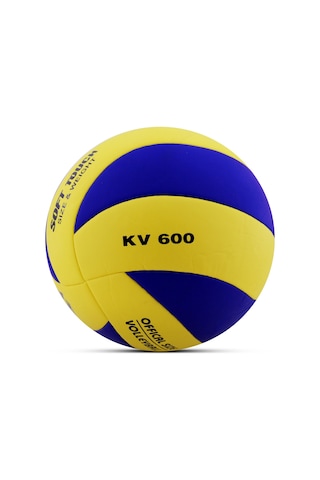 Voleybol Topu Swirl Soft Touch Yapıştırma Yumuşak Yüzey 8 Panel 5 Numara Kırmızı Sarı