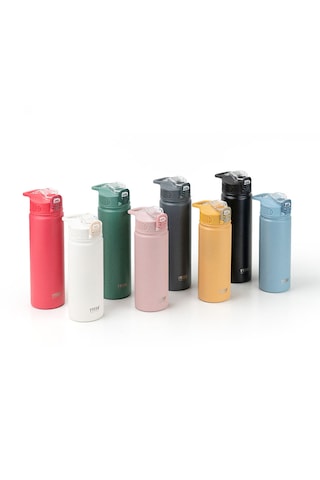 Tyeso Active Color Vakumlu Termos Paslanmaz Çelik Pipetli 600 ML Beyaz