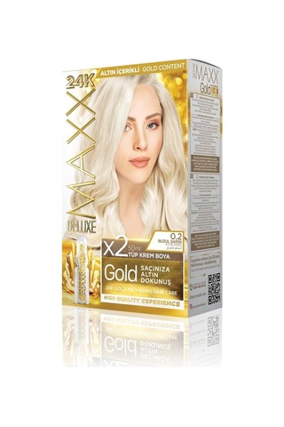 Serisi 24k Altın Parçacıklı Serum İle 1 Kutu 2 X 50 Ml Ve Geliştiriciler Saç Boyası Buzul Sarısı 0.2 79965451