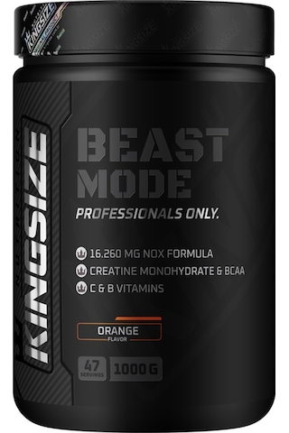 Kingsize Nutrition Beast Mode 1000 G Portakal Kingsize Nutrition Beast Mode 1000 G Portakal
