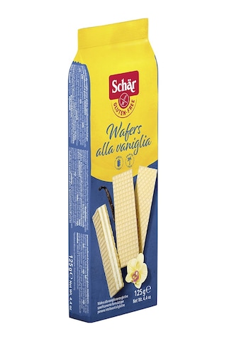 Schar Wafers Alla Vaniglia Glutensiz Vanilyalı Gofret 6 x 125 G