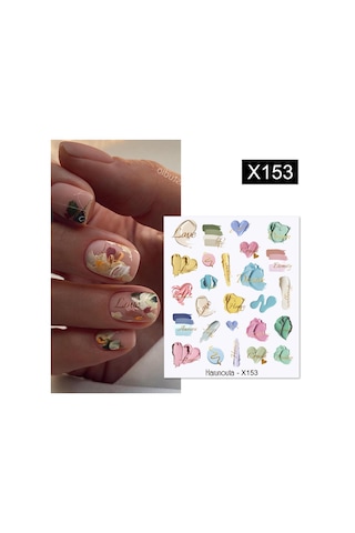 Su Transferli Nail Art Sticker X153 55344-8